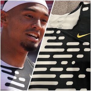 Nike Pro Elite Singlet Oreo Gold Racing Top Set Made In USA Sz Med DR4850-077